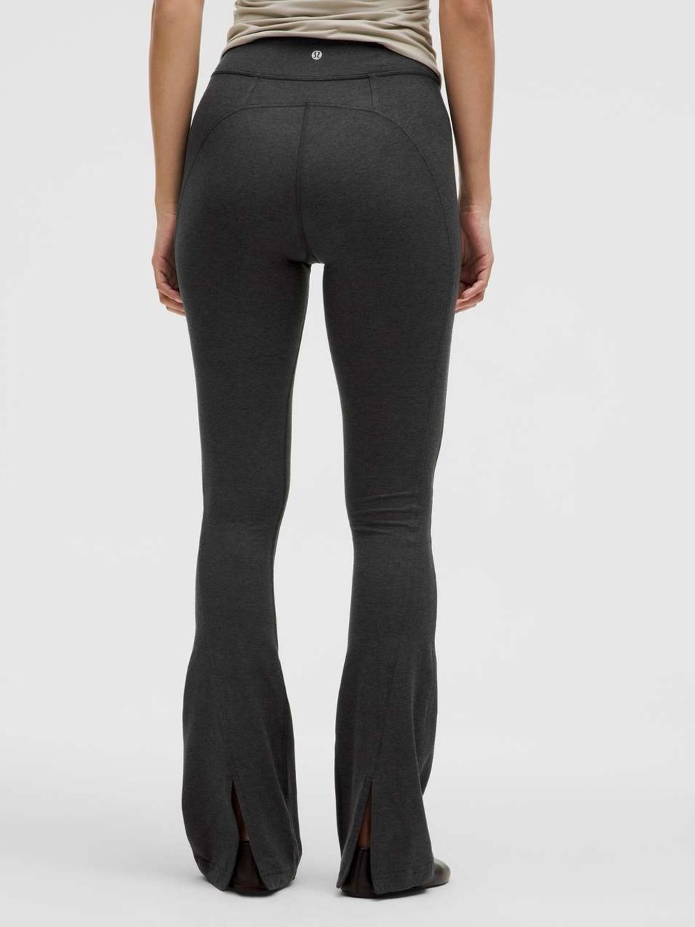 Lululemon Soft Sueded Split-Hem High-Rise Mini-Flare Pant Grey Size 6